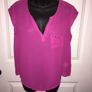 Sheer Pink Blouse